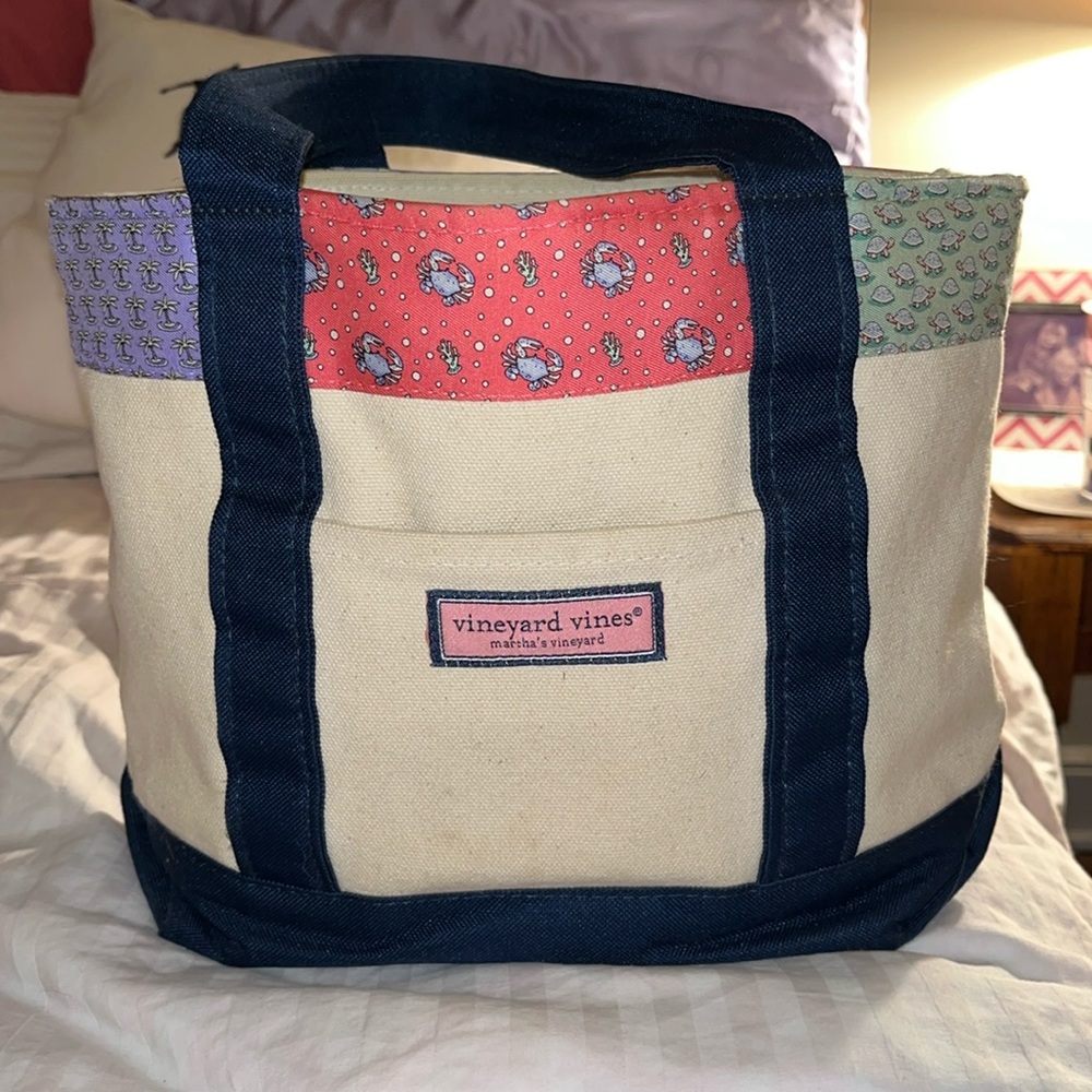Vineyard Vines Patchwork Mini Tote - image 1